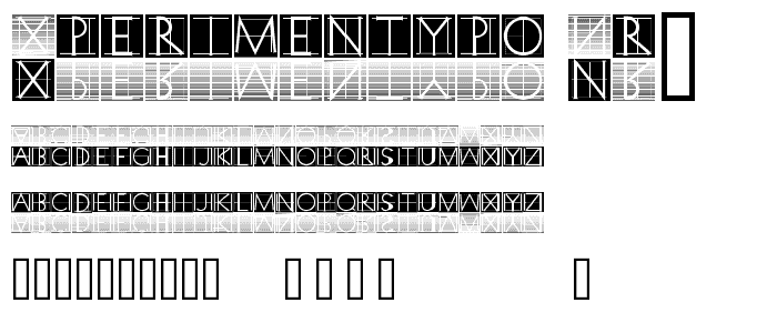 Xperimentypo Nr1 font